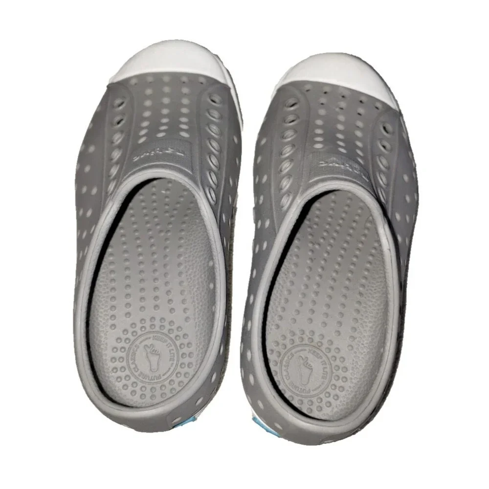 Native Kids Jefferson Slip On Casual Water Shoes Gray Size C10 NEW